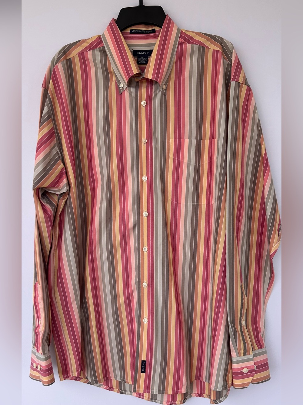 Gant Men’s Vertical Stripe Button Down Poplin Shirt Long Sleeves Size‎ 2XT